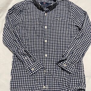 Boys Vineyard Vines Blue Checkered Buttondown Shirt